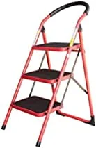 HOUSEHOLD LADDER 3 STEPS RED