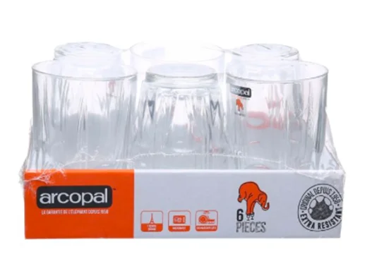 ARCOPAL ROC TUMBLER 25 CL 6 PCS-L4989