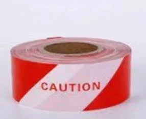 Warning Tape ( Red & White) - 100 Mtr Approx