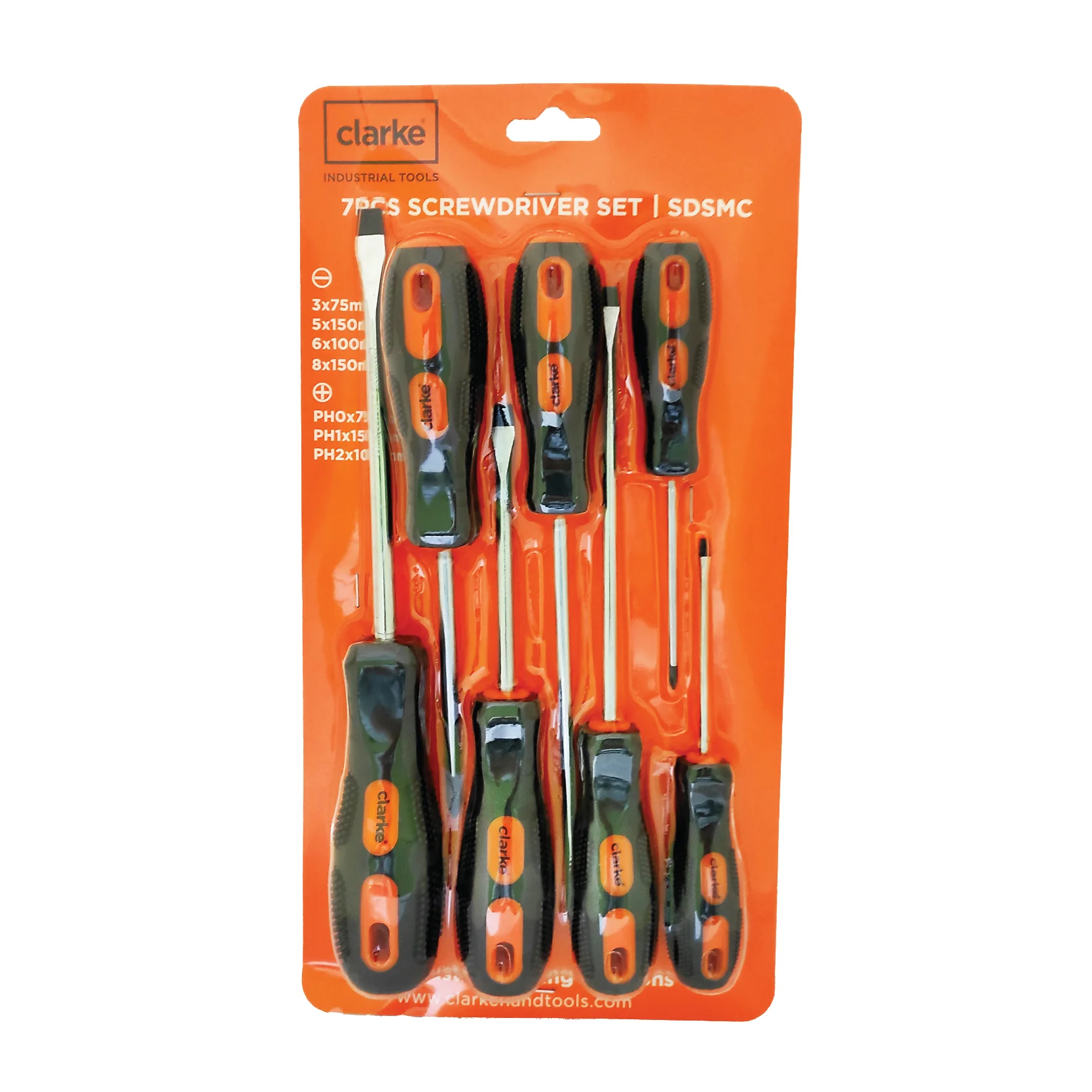 SCREW DRIVER SET 7PC FIBRE HANDLE- SDSFHC