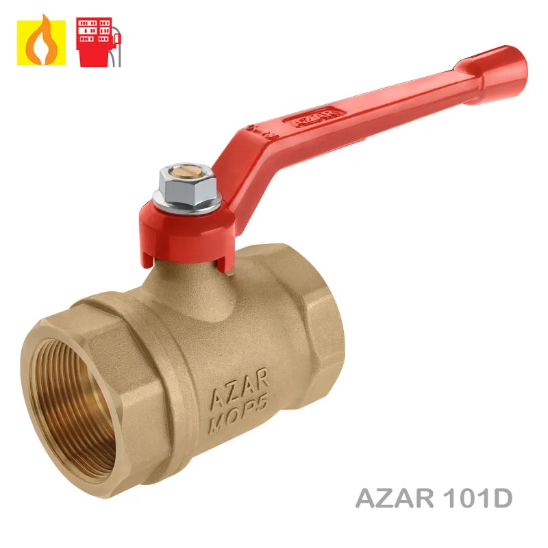 AZAR 101 D - Brass Heavy Gas Valve 2 1/2''