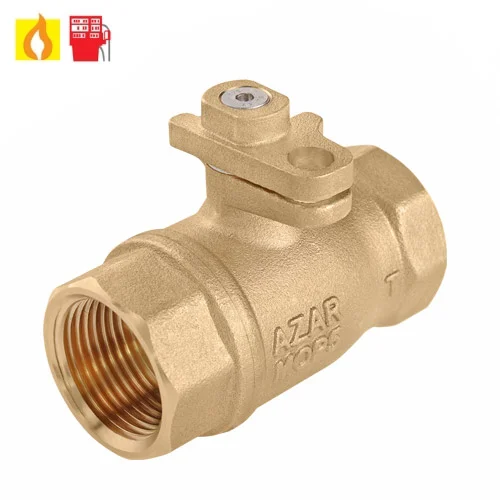 AZAR 114 Lockable brass Gas Valve 1 1/4"