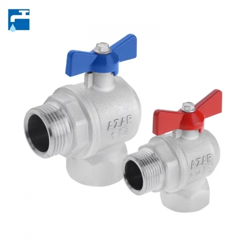 AZAR 130 Pipe-Shaped Knee brass Valve 1"