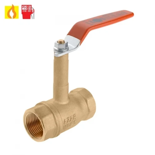 AZAR 133 Long Leg Gas Brass Valve 1"