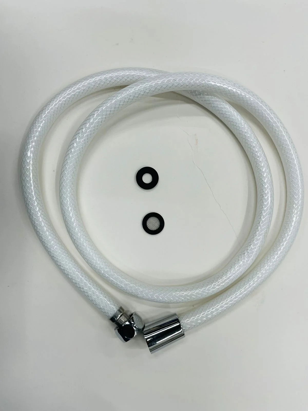 Petra Std Braided PVC Hose / White (120cm)