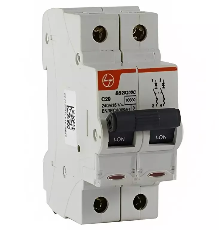 MCB 2P 10kA AC&DC 6A/10KA " C CURVE" / 250VDC