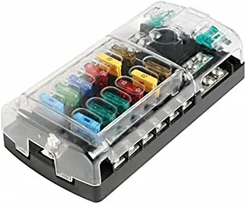 Polyycarbonate fuse holder box 12 seats