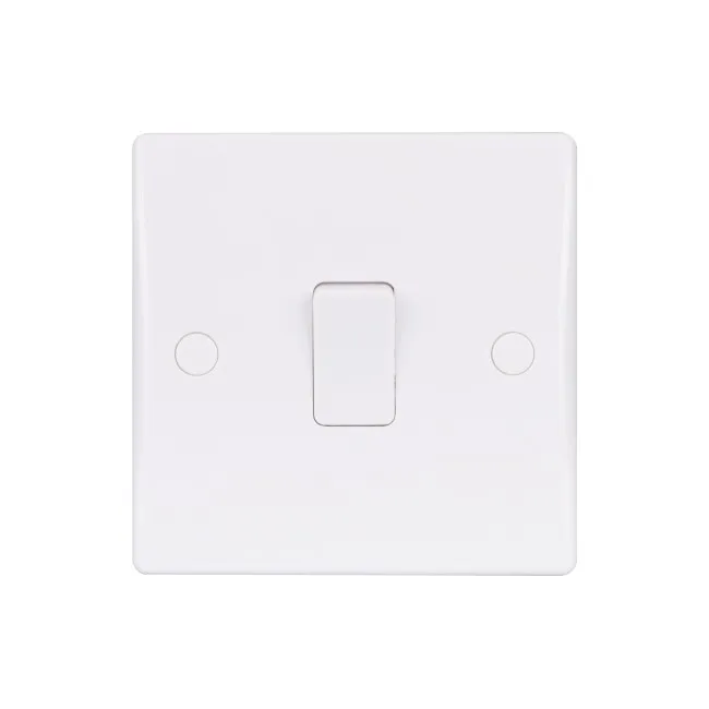 Schneider Electric Ultimate Plate switch Ultimate Slimline 1 way screw terminals IP20 white GU1011