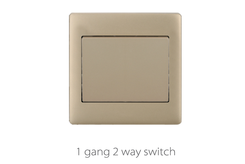 V1 Matte Golden V1-002 1 gang 2 way switches