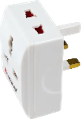 Q131 MODI 3Way Adaptor With Copper Square-Pin MD-HWA5004C 13A