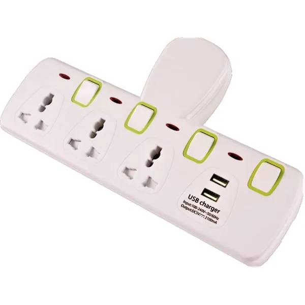 Q138 MODI 3-way Universal Wall Socket MD-HWA6030U 13A