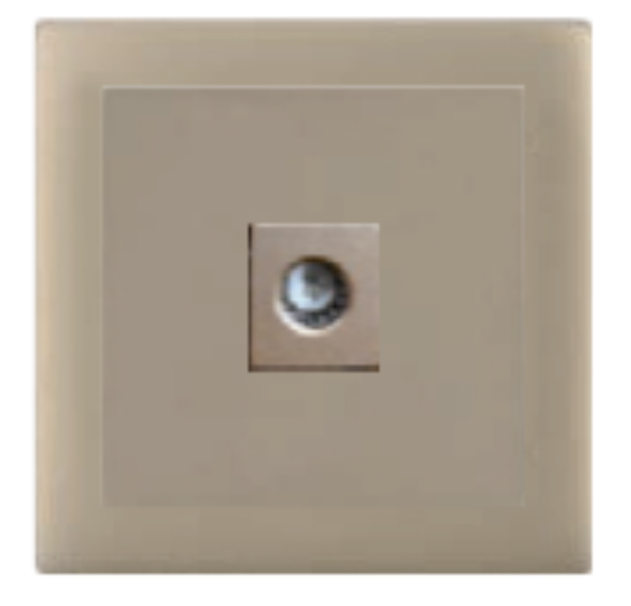 V1 Matte Golden V1-044 TV socket