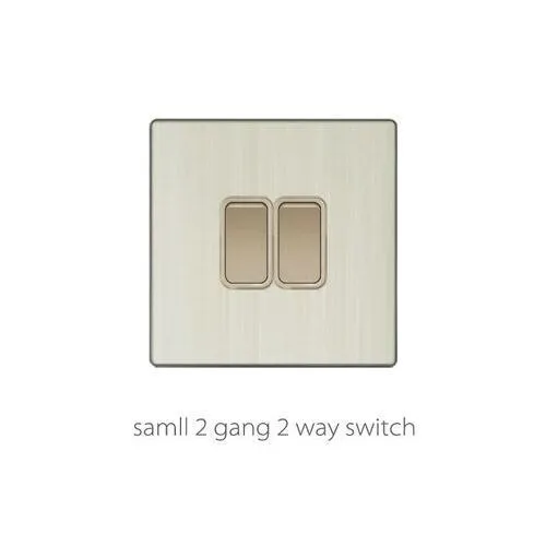 V3 golden aluminum V3-013 Small 2 gang 2 way switches