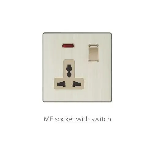 V3 golden aluminum V3-023 MF socket with switch