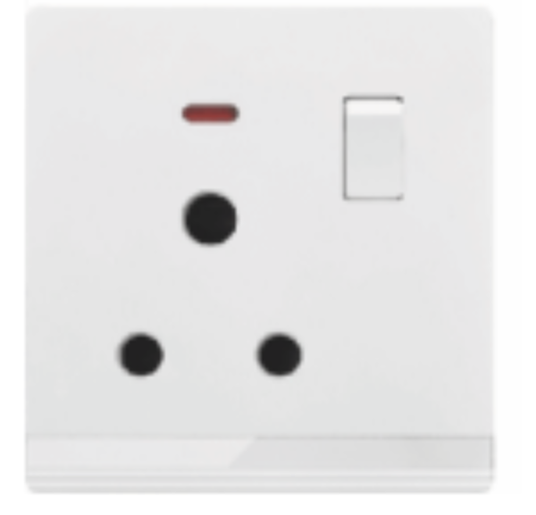 V5 Ivory V5-012 15A socket with switch