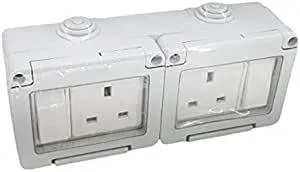 13A 2GANG SWITCHED SOCKET IP55 - LITEX