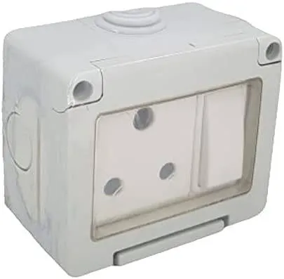 15A 1GANG SWITCHED SOCKET IP55 - LITEX