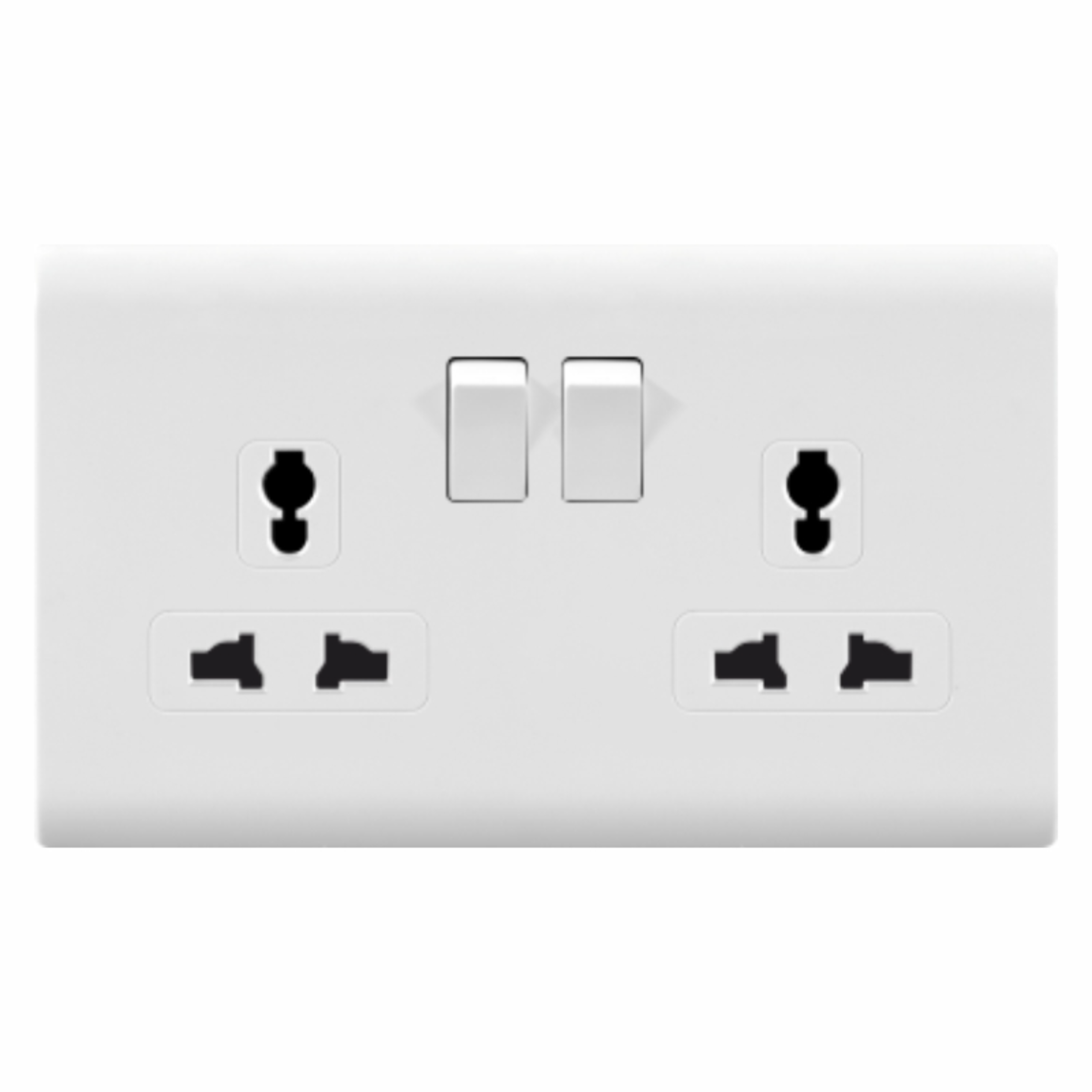 D1-026 13A double switch multi socket