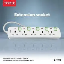 EXTENSION SOCKET 5WAY 3MTR 8135N-3M - LITEX