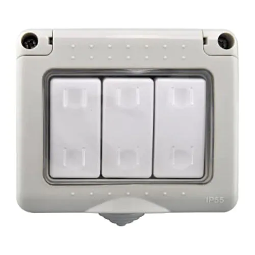 MODI Waterproof HWD4004(?D/FS-3GS) 3 Gang 1 Way Switch