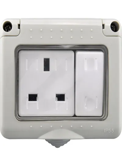 MODI Waterproof HWD4009(?D/FS-SS)SS 1 Gang Switch Socket