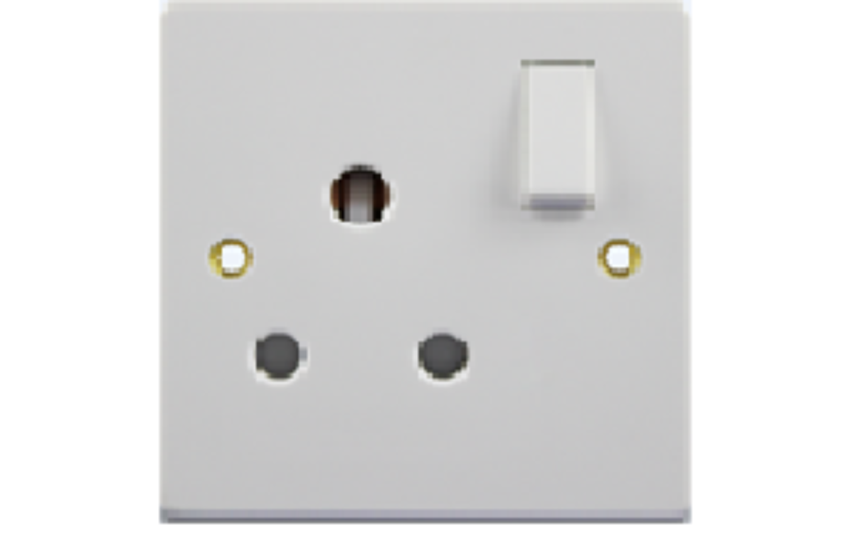 R097 MODI Bakelite 15A 1 gang switched round-pin socket MD-HWD5017