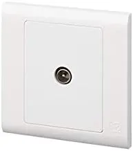 MK 1G SINGLE OUTLET MALE NON-ISOLATED TV WHI - MV3520WHI