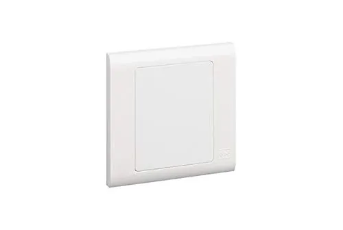 MK 1G BLANK PLATE WHI - MV3827WHI