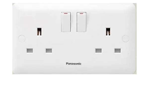 13A 2G DP SWITCHED SOCKET WBC1222Y - PANASONIC