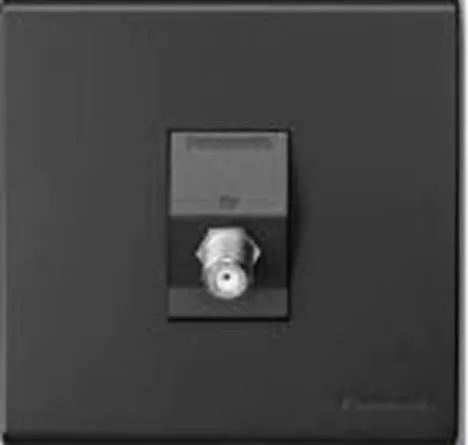 1G TV SOCKET F TYPE REFINA BLACK WEBP47164501EB - PANASONIC