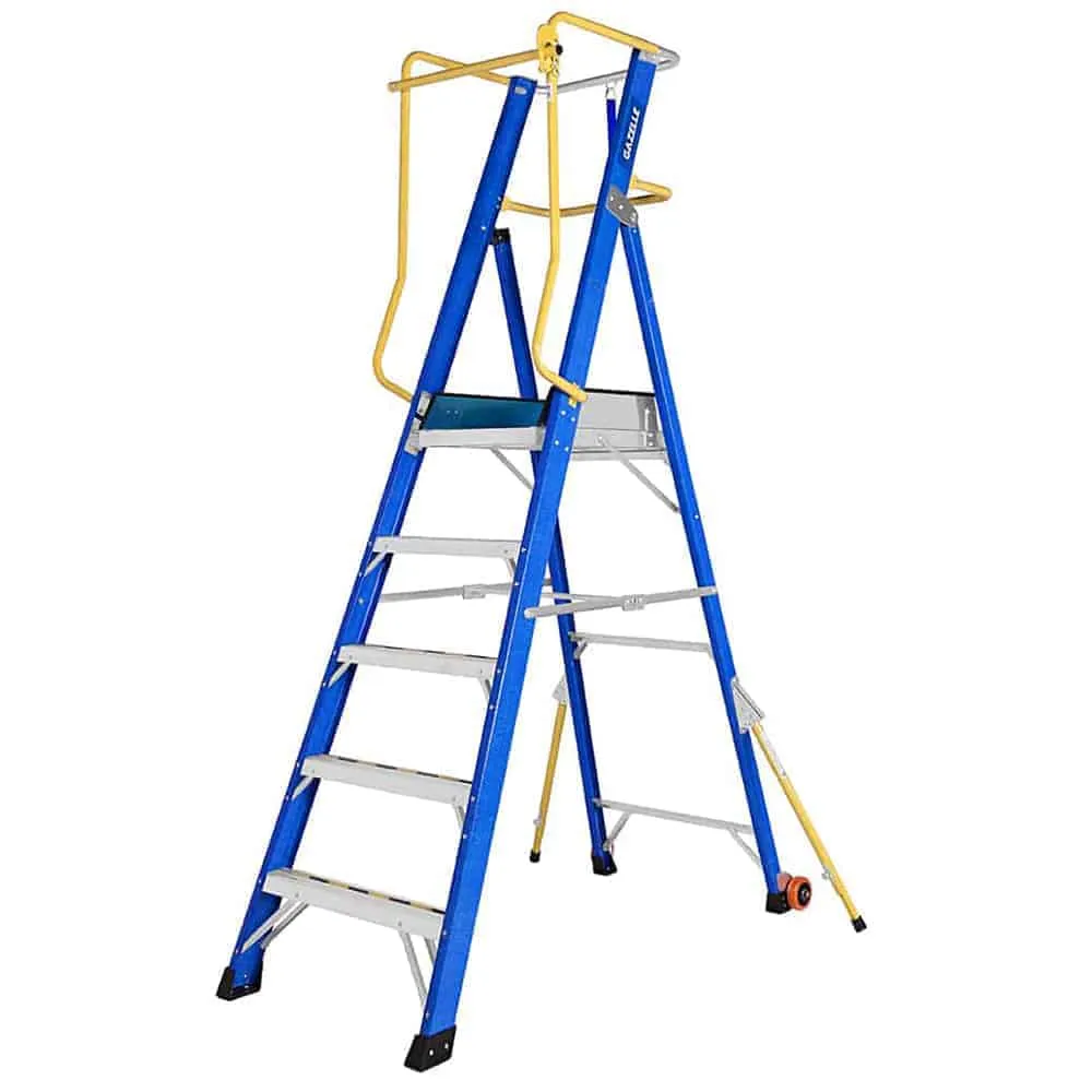 Gazelle 5ft Fiberglass Platform Ladder (1.4m)