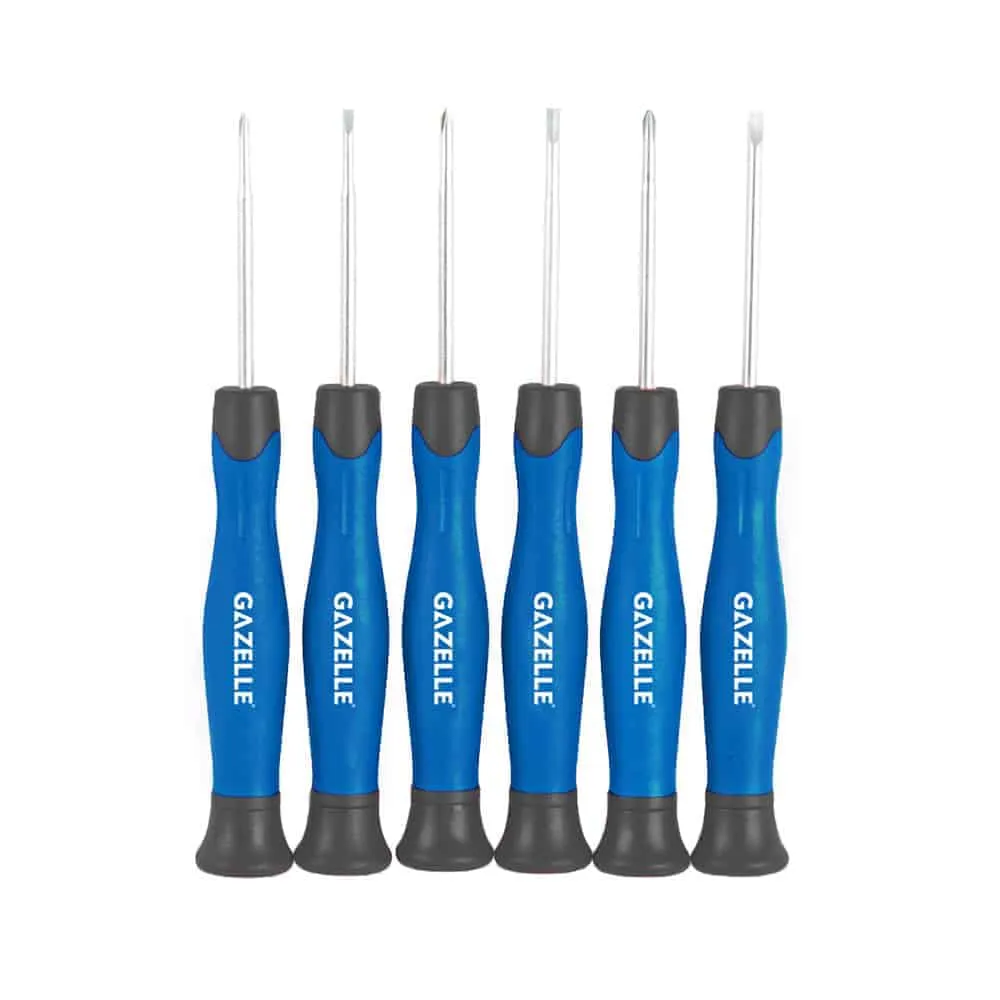 Gazelle Metric Precision Screwdriver Set, 6-Pieces