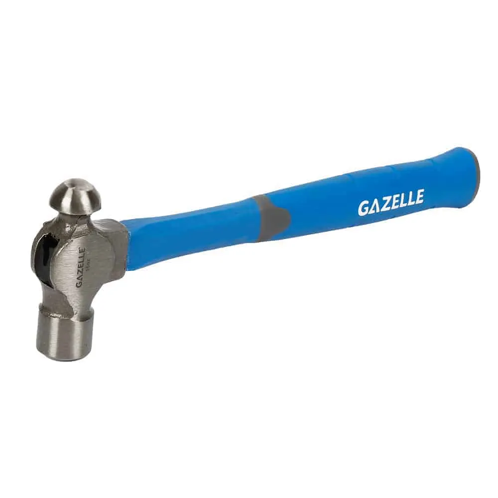 Gazelle 450 Grams Ball Pein Hammer (16oz) with Fiberglass Handle