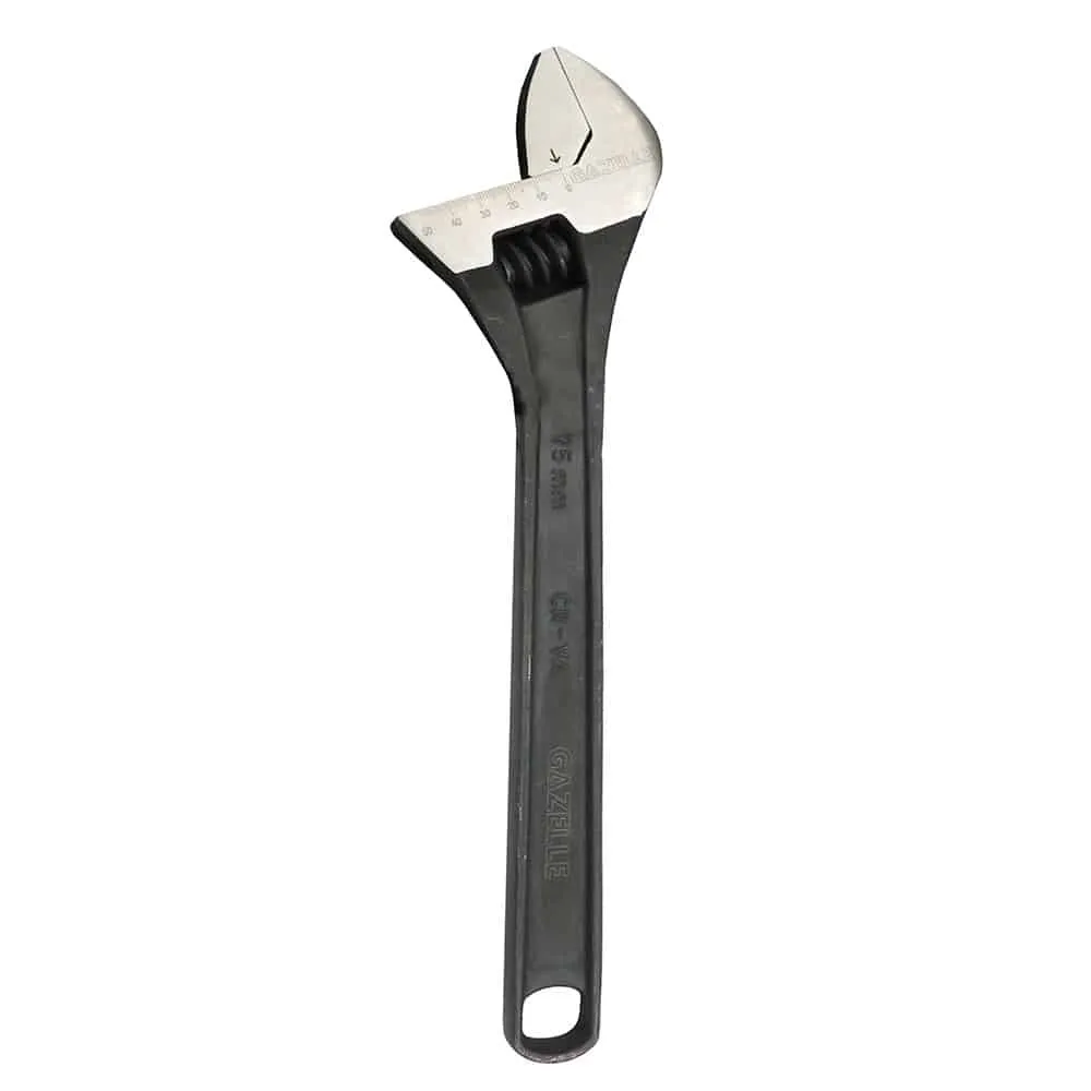 Gazelle 15 In. Adjustable Wrench, Black (400mm)