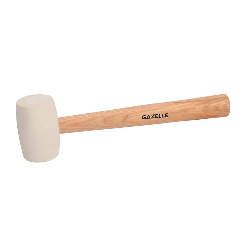 Gazelle 450 Grams Rubber Mallet (16oz) with Hardwood Handle