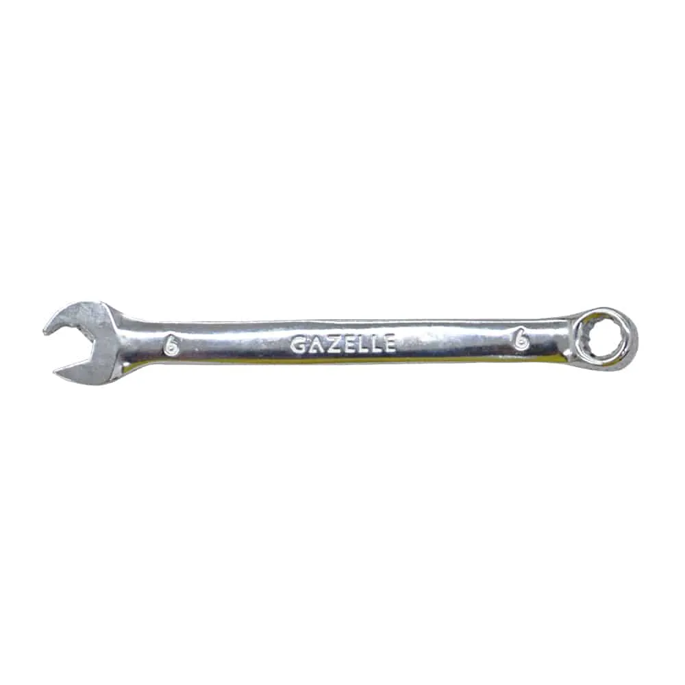 Gazelle 6mm Combination Spanner, Cr-V Steel