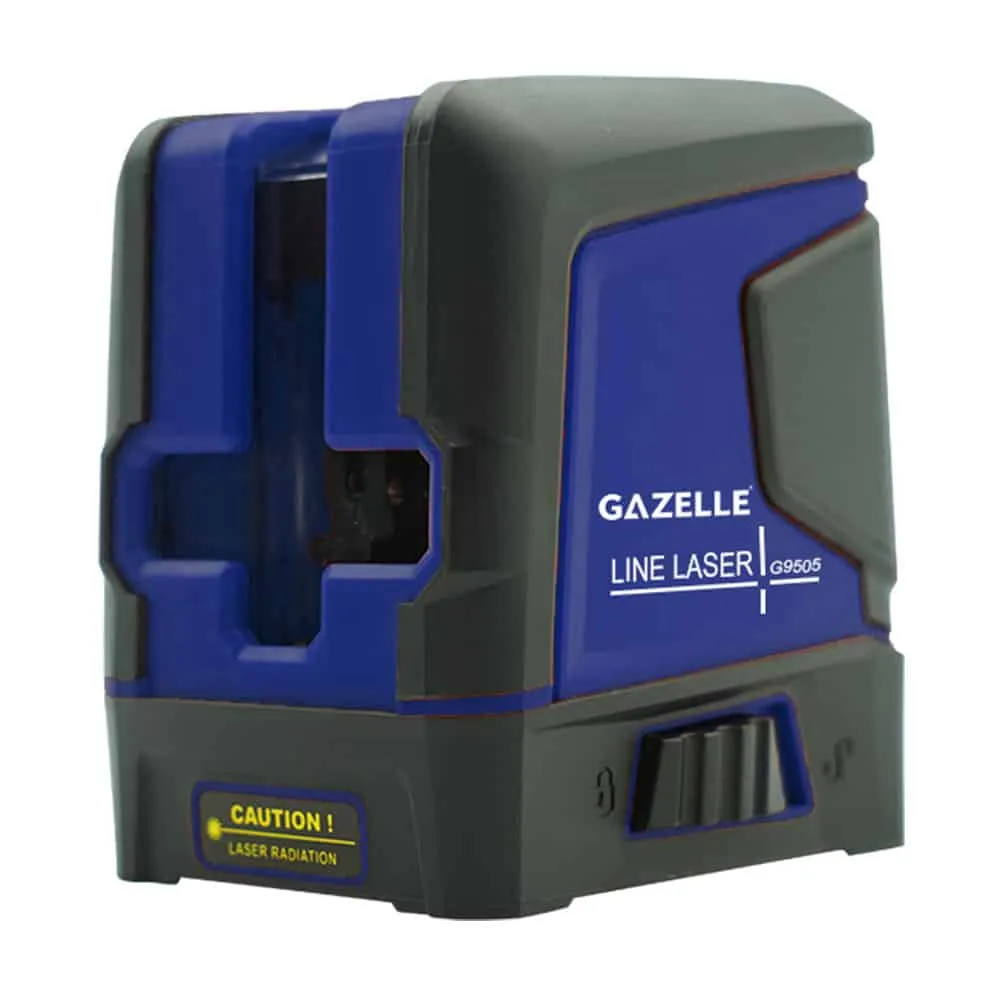 Gazelle 10m Green Laser Level, Self Leveling, 2 Lines with Horizontal, Vertical and Crossline Projections