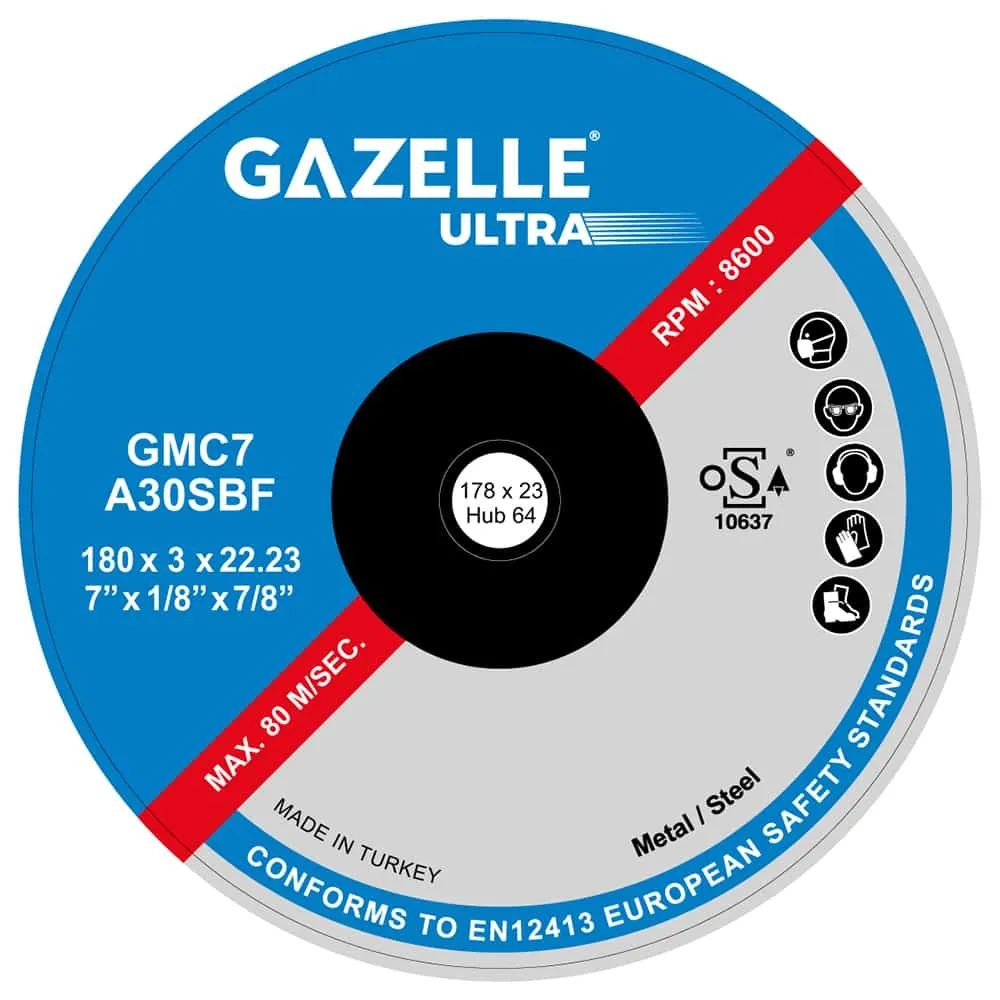 Gazelle 7 In. Metal Cutting Disc (180mm)