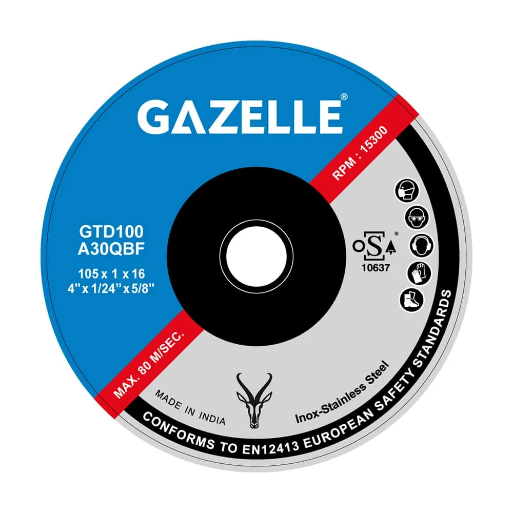 Gazelle 4 In. Metal Cutting Disc (100mm), Ultra Thin