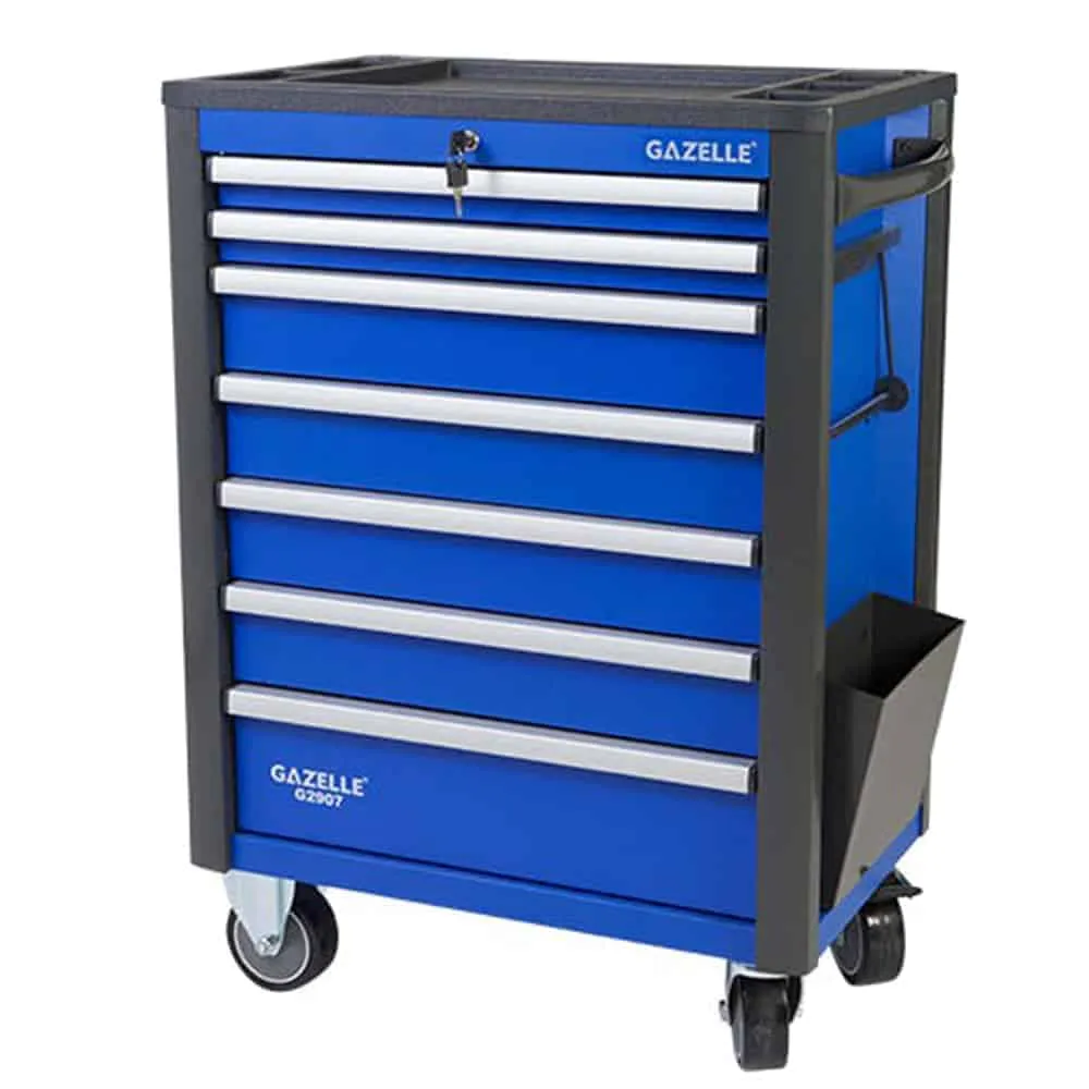 Gazelle 28 Inch 7-Drawer Rolling Tool Cabinet