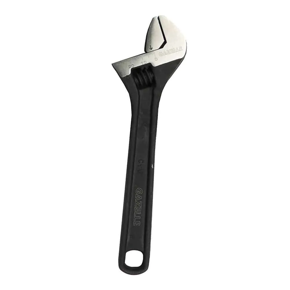 Gazelle 8 In. Adjustable Wrench, Black (200mm)