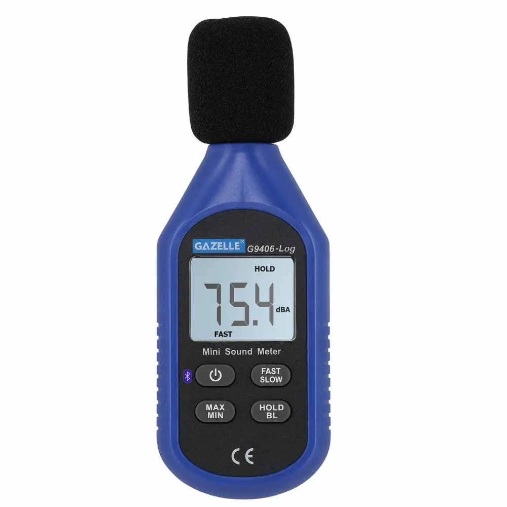 Gazelle Mini Sound Level Meter with Bluetooth, 30-130dB