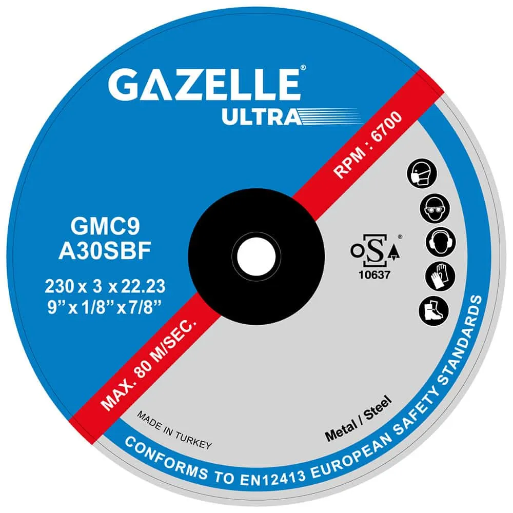 Gazelle 9 In. Metal Cutting Disc (230mm)