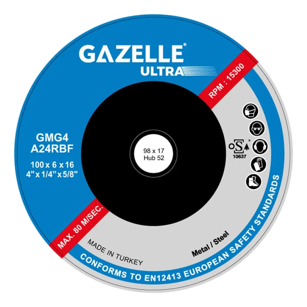 Gazelle 4 In. Metal Grinding Disc (100mm)