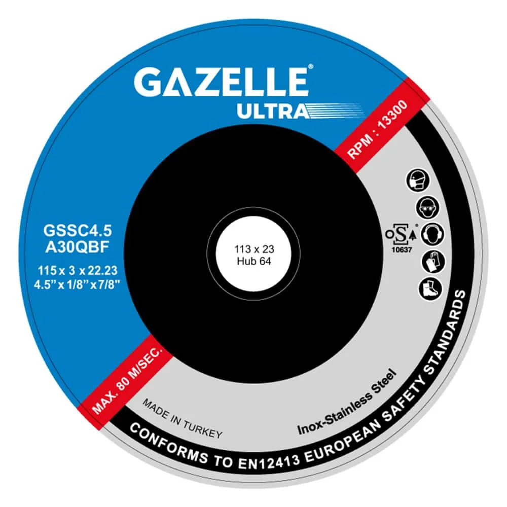 Gazelle 4.5 In. Stainless Steel Cutting Disc (115mm)