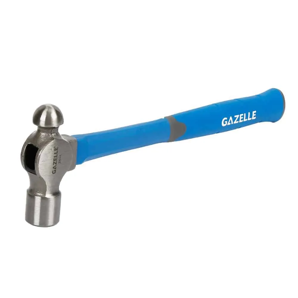 Gazelle 700 Grams Ball Pein Hammer (24oz) with Fiberglass Handle