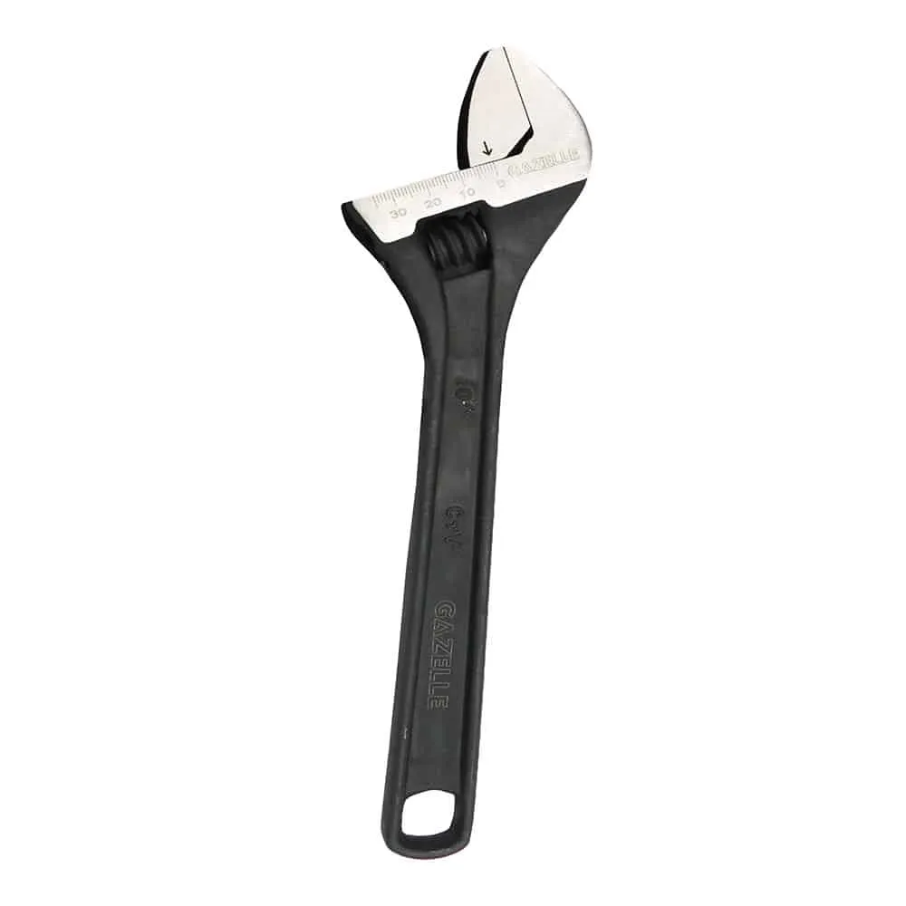 Gazelle 10 In. Adjustable Wrench, Black (250mm)