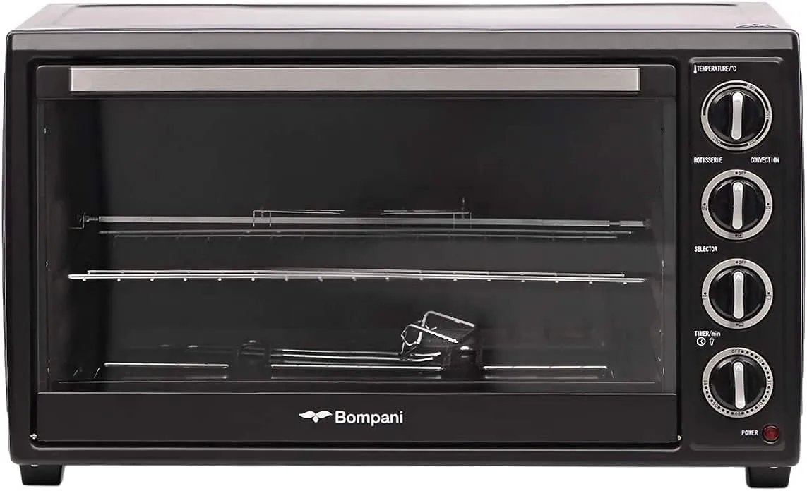 BOMPANI BUILT-IN MICROWAVE, 34LTRS, OVEN + GRILL + CONVECTION, S.STEEL.