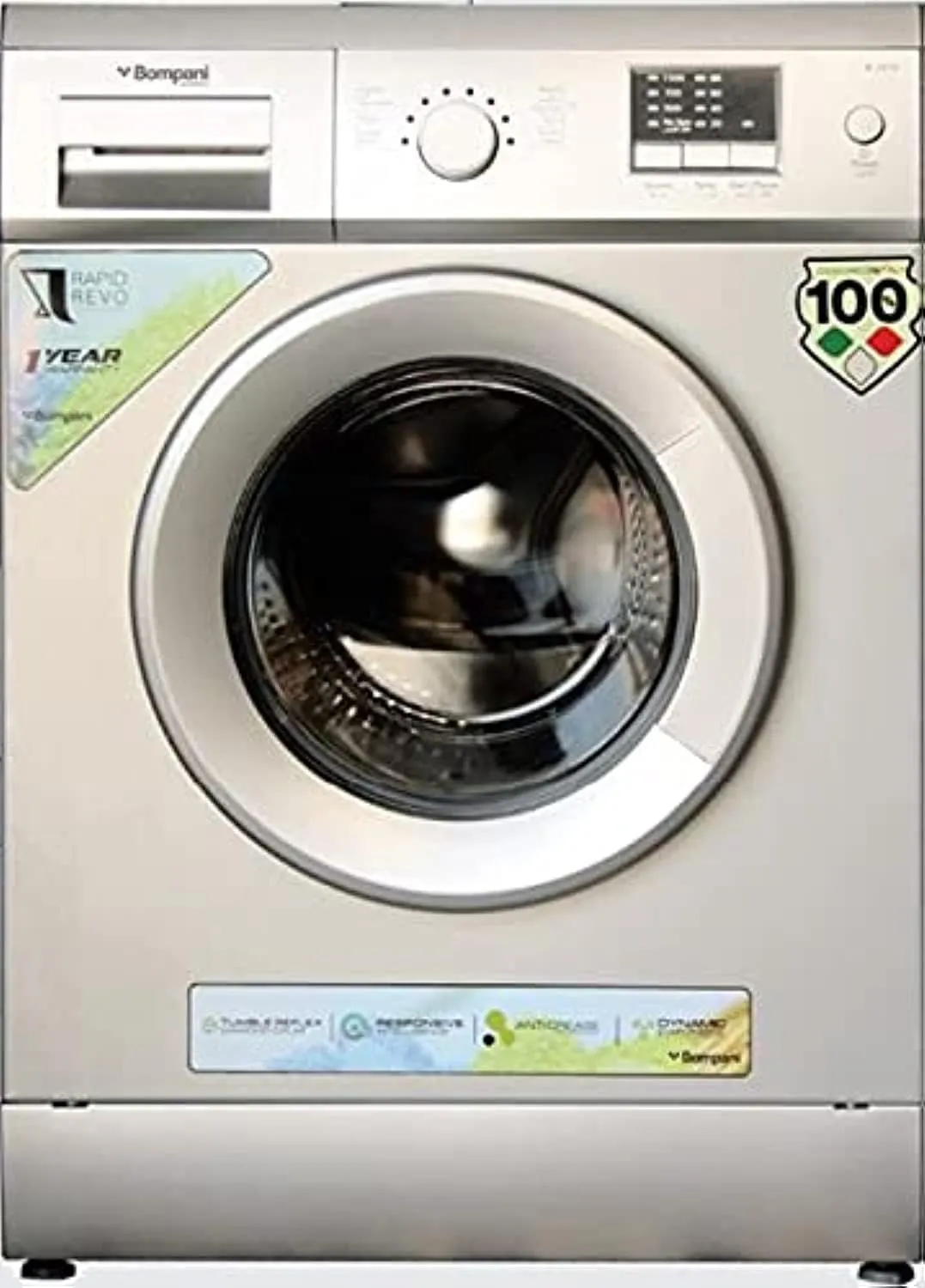 BOMPANI FREE STANDING WASHER, 6KG, 1000 RPM, WHITE FINISH.