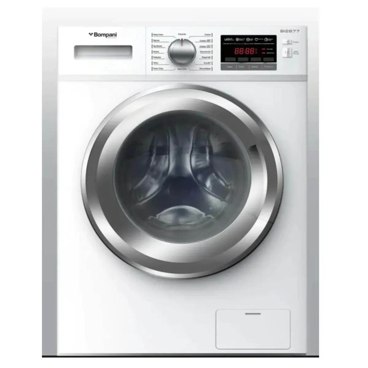 BOMPANI FREE STANDING WASHER, 6KG, 1000 RPM, SILVER FINISH.